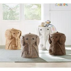 Home Decorators Collection 16 in. W Animal Laundry Hamper in Brown -Flora Home Decorators Soldes brown home decorators collection hampers 1641800820 a0 1000