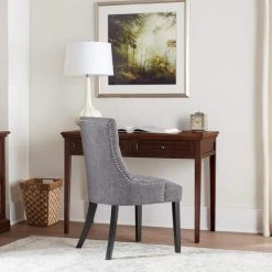 Home Decorators Collection 44 in. Rectangular Brown 2 Drawer Writing Desk with Solid Wood Material -Flora Home Decorators Soldes brown home decorators collection writing desks sk19051a3 sb 40 1000