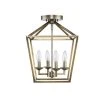 Home Decorators Collection Weyburn 16.5 in. 4-Light Brushed Brass Lantern Farmhouse Semi-Flush Mount Ceiling Light Fixture -Flora Home Decorators Soldes brushed brass home decorators collection flush mount lights c5596 bb 64 1000