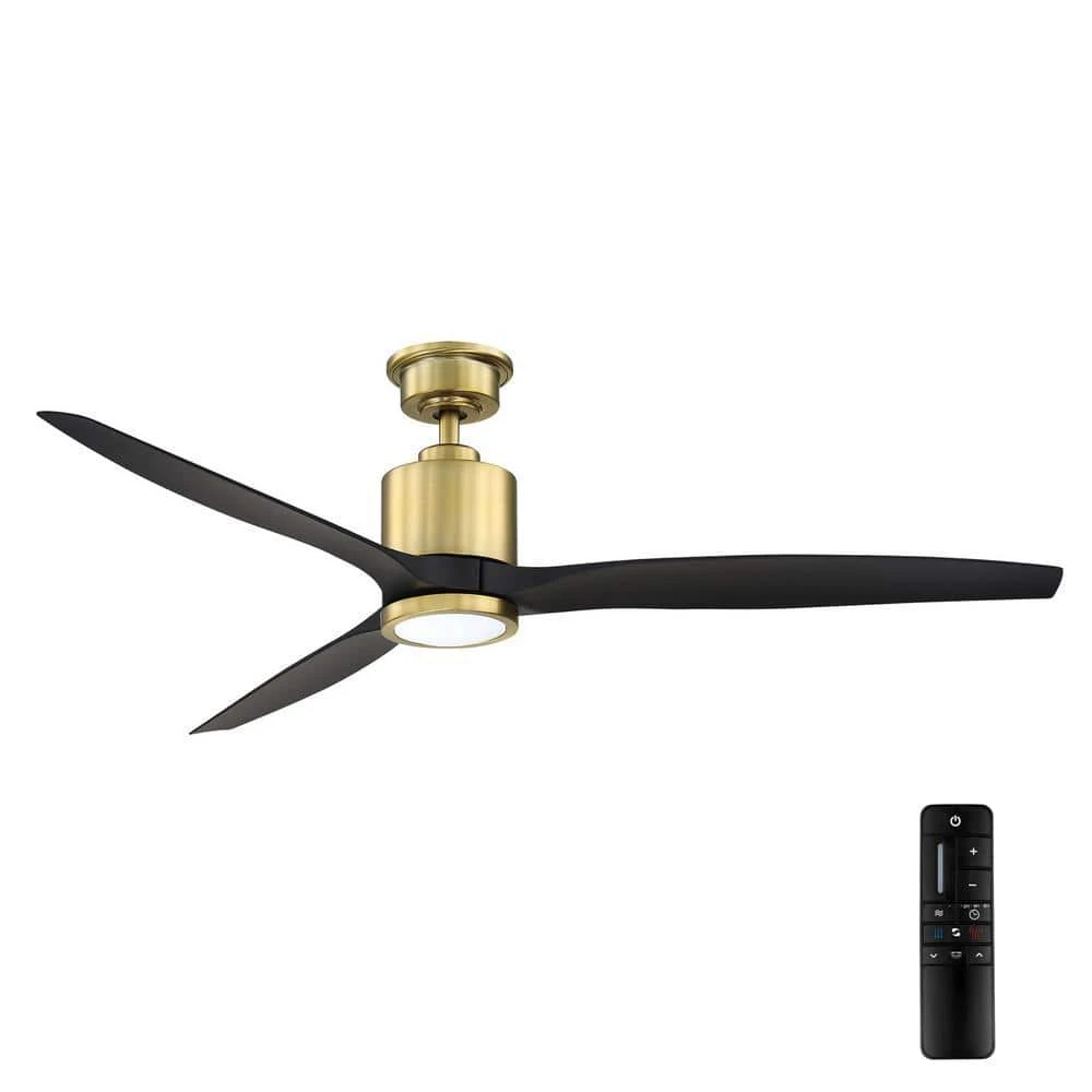 Home Decorators Collection Triplex 60 in. LED Brushed Bronze Ceiling Fan with Light 3 Home Decorators Collection Triplex 60 in. LED Brushed Bronze Ceiling Fan with Light