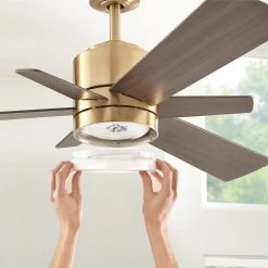 Home Decorators Collection Hexton 52 in. Indoor Integrated LED Brushed Gold Ceiling Fan with Light Kit, Remote Control and 6 Reversible Blades 15 Home Decorators Collection Hexton 52 in. Indoor Integrated LED Brushed Gold Ceiling Fan with Light Kit, Remote Control and 6 Reversible Blades -Flora Home Decorators Soldes brushed gold home decorators collection ceiling fans with lights 56024 1d 1000