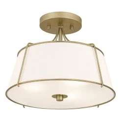 Home Decorators Collection Charleston Park 13 in. 3-Light Brushed Gold Semi-Flush Mount 18 Home Decorators Collection Charleston Park 13 in. 3-Light Brushed Gold Semi-Flush Mount -Flora Home Decorators Soldes brushed gold home decorators collection flush mount lights dshd19547sf 1f 1000