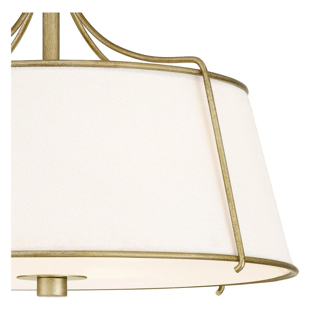 Home Decorators Collection Charleston Park 13 in. 3-Light Brushed Gold Semi-Flush Mount 11 Home Decorators Collection Charleston Park 13 in. 3-Light Brushed Gold Semi-Flush Mount - Image 9