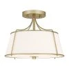 Home Decorators Collection Charleston Park 13 in. 3-Light Brushed Gold Semi-Flush Mount 1 Home Decorators Collection Charleston Park 13 in. 3-Light Brushed Gold Semi-Flush Mount -Flora Home Decorators Soldes brushed gold home decorators collection flush mount lights dshd19547sf 64 1000