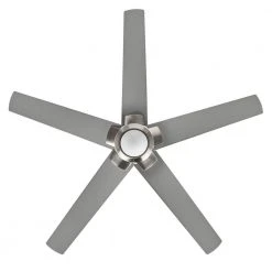 Home Decorators Collection Mickelson 52 in. LED Indoor Brushed Nickel Ceiling Fan with Light -Flora Home Decorators Soldes brushed nickel home decorators collection ceiling fans with lights 34616 40 1000