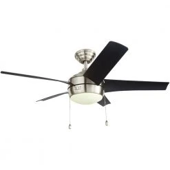 Home Decorators Collection Windward 44 in. LED Brushed Nickel Ceiling Fan with Light Kit -Flora Home Decorators Soldes brushed nickel home decorators collection ceiling fans with lights 51565 e1 1000
