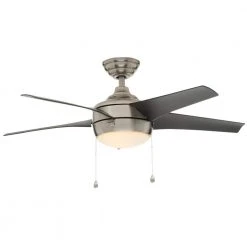 Home Decorators Collection Windward 44 in. LED Brushed Nickel Ceiling Fan with Light Kit -Flora Home Decorators Soldes brushed nickel home decorators collection ceiling fans with lights 51565 fa 1000