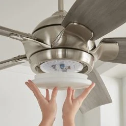 Home Decorators Collection Camrose 60 in. White Color Changing Integrated LED Brushed Nickel Indoor Ceiling Fan with Light Kit and Remote Control -Flora Home Decorators Soldes brushed nickel home decorators collection ceiling fans with lights 51860 1f 1000