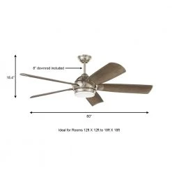Home Decorators Collection Camrose 60 in. White Color Changing Integrated LED Brushed Nickel Indoor Ceiling Fan with Light Kit and Remote Control -Flora Home Decorators Soldes brushed nickel home decorators collection ceiling fans with lights 51860 a0 1000