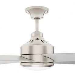 Home Decorators Collection Mercer 56 in. Integrated LED Brushed Nickel Ceiling Fan with Light Kit and Remote Control -Flora Home Decorators Soldes brushed nickel home decorators collection ceiling fans with lights 54625 44 1000