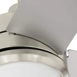 Home Decorators Collection Mercer 56 in. Integrated LED Brushed Nickel Ceiling Fan with Light Kit and Remote Control -Flora Home Decorators Soldes brushed nickel home decorators collection ceiling fans with lights 54625 66 1000