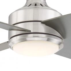 Home Decorators Collection Mercer 56 in. Integrated LED Brushed Nickel Ceiling Fan with Light Kit works with Google Assistant and Alexa -Flora Home Decorators Soldes brushed nickel home decorators collection ceiling fans with lights 54625 bond d4 1000