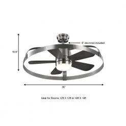 Home Decorators Collection Harrington 36 in. White Color Changing Integrated LED Brushed Nickel Ceiling Fan with Light Kit and Remote Control -Flora Home Decorators Soldes brushed nickel home decorators collection ceiling fans with lights 59236 a0 1000