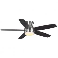 Home Decorators Collection Ashby Park 52 in. White Color Changing Integrated LED Brushed Nickel Ceiling Fan with Light Kit and Remote Control -Flora Home Decorators Soldes brushed nickel home decorators collection ceiling fans with lights 59252 66 1000