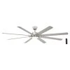 Home Decorators Collection Glenmeadow 84 in. Integrated LED Brushed Nickel Ceiling Fan with Light and Remote Control