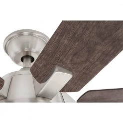 Home Decorators Collection Carden 66 in. LED Brushed Nickel Ceiling Fan with Light and Remote Control -Flora Home Decorators Soldes brushed nickel home decorators collection ceiling fans with lights am852 bn 4f 1000