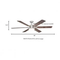 Home Decorators Collection Carden 66 in. LED Brushed Nickel Ceiling Fan with Light and Remote Control -Flora Home Decorators Soldes brushed nickel home decorators collection ceiling fans with lights am852 bn a0 1000