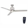 Home Decorators Collection Railey 60 in. LED Indoor Brushed Nickel Ceiling Fan with Light Kit and Remote Control -Flora Home Decorators Soldes brushed nickel home decorators collection ceiling fans with lights yg446 bn 64 1000