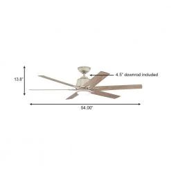 Home Decorators Collection Kensgrove 54 in. Integrated LED Brushed Nickel Ceiling Fan with Light and Remote Control -Flora Home Decorators Soldes brushed nickel home decorators collection ceiling fans with lights yg493a bn 40 1000
