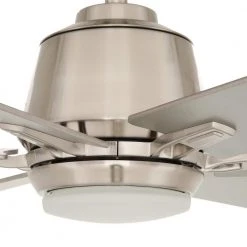 Home Decorators Collection Kensgrove 54 in. Integrated LED Brushed Nickel Ceiling Fan with Light and Remote Control -Flora Home Decorators Soldes brushed nickel home decorators collection ceiling fans with lights yg493a bn 66 1000