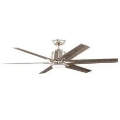 Home Decorators Collection Kensgrove 54 in. Integrated LED Brushed Nickel Ceiling Fan with Light and Remote Control -Flora Home Decorators Soldes brushed nickel home decorators collection ceiling fans with lights yg493a bn c3 1000