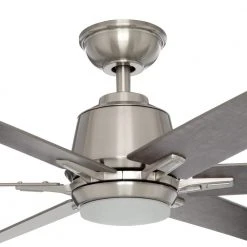 Home Decorators Collection Kensgrove 64 in. Integrated LED Brushed Nickel Ceiling Fan with Light and Remote Control -Flora Home Decorators Soldes brushed nickel home decorators collection ceiling fans with lights yg493d bn 4f 1000