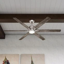 Home Decorators Collection Kensgrove 64 in. Integrated LED Brushed Nickel Ceiling Fan with Light and Remote Control -Flora Home Decorators Soldes brushed nickel home decorators collection ceiling fans with lights yg493d bn e1 1000