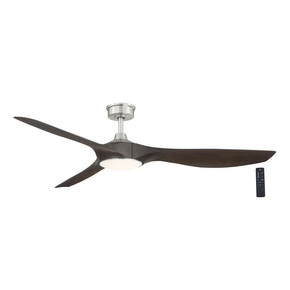 Home Decorators Collection Marlon 66 in. Integrated LED Indoor Brushed Nickel Ceiling Fan with Light and Remote Control 3 Home Decorators Collection Marlon 66 in. Integrated LED Indoor Brushed Nickel Ceiling Fan with Light and Remote Control