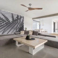 Home Decorators Collection Wesley 52 in. Indoor/Outdoor Brushed Nickel DC Motor Ceiling Fan with Remote Control Works with Google and Alexa -Flora Home Decorators Soldes brushed nickel home decorators collection ceiling fans without lights 34776 bon c3 1000