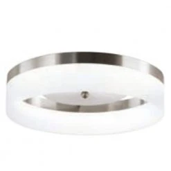 Home Decorators Collection 13.75 in. 21-Watt Brushed Nickel Integrated LED Ceiling Flush Mount -Flora Home Decorators Soldes brushed nickel home decorators collection flush mount lights 20747 001 76 1000