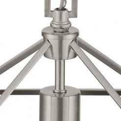 Home Decorators Collection Weyburn 1-Light Caged Brushed Nickel Farmhouse Hanging Mini Kitchen Pendant Light -Flora Home Decorators Soldes brushed nickel home decorators collection pendant lights 16201 bn a0 1000