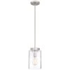 Home Decorators Collection Mullins 1-Light Brushed Nickel Mini Pendant with Clear Glass Shade -Flora Home Decorators Soldes brushed nickel home decorators collection pendant lights 27228 64 1000