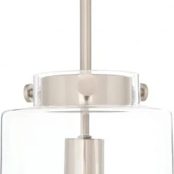 Home Decorators Collection Mullins 1-Light Brushed Nickel Mini Pendant with Clear Glass Shade -Flora Home Decorators Soldes brushed nickel home decorators collection pendant lights 27228 c3 1000