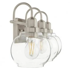 Home Decorators Collection Halyn 23 in. 3-Light Brushed Nickel Bathroom Vanity Light with Clear Glass Shades 20 Home Decorators Collection Halyn 23 in. 3-Light Brushed Nickel Bathroom Vanity Light with Clear Glass Shades -Flora Home Decorators Soldes brushed nickel home decorators collection vanity lighting 1019hdcbndi 77 1000