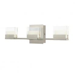 Home Decorators Collection VICINO 3-Light Brushed Nickel Integrated LED Bathroom Vanity Light Bar -Flora Home Decorators Soldes brushed nickel home decorators collection vanity lighting 204984a 1d 1000