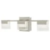 Home Decorators Collection VICINO 3-Light Brushed Nickel Integrated LED Bathroom Vanity Light Bar -Flora Home Decorators Soldes brushed nickel home decorators collection vanity lighting 204984a 64 1000