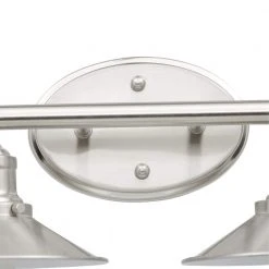 Home Decorators Collection Glenhurst 16 in. 2-Light Brushed Nickel Farmhouse Bathroom Vanity Light Fixture with Metal Shades -Flora Home Decorators Soldes brushed nickel home decorators collection vanity lighting hd 8002 bn c3 1000