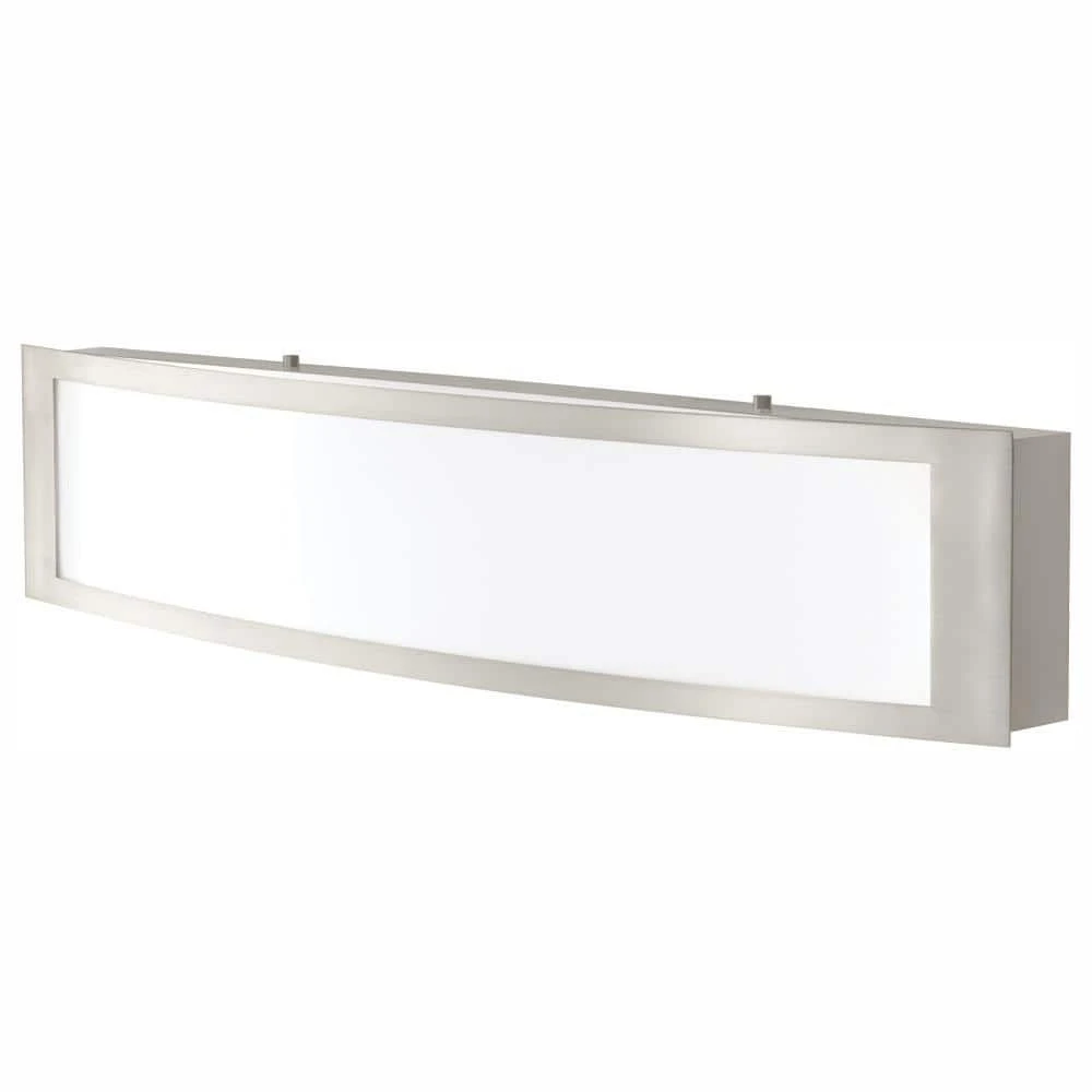 Home Decorators Collection 180-Watt Equivalent Brushed Nickel Integrated LED Vanity Light 3 Home Decorators Collection 180-Watt Equivalent Brushed Nickel Integrated LED Vanity Light