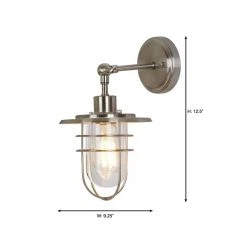 Home Decorators Collection 1-Light Brushed Nickel Wall Sconce -Flora Home Decorators Soldes brushed nickel home decorators collection wall sconces 20531 000 40 1000