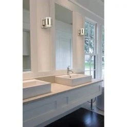 Home Decorators Collection Upton Brushed Nickel LED Sconce -Flora Home Decorators Soldes brushed nickel home decorators collection wall sconces jjm3482l 4f 1000