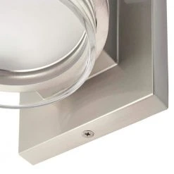 Home Decorators Collection Upton Brushed Nickel LED Sconce -Flora Home Decorators Soldes brushed nickel home decorators collection wall sconces jjm3482l a0 1000