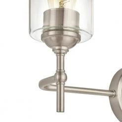 Home Decorators Collection Ayelen 22 in. 3-Light Brushed Nickel Modern Bathroom Vanity Light -Flora Home Decorators Soldes brushed nickel with clear glass home decorators collection vanity lighting 39109 hbu a0 1000