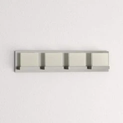 Home Decorators Collection Alberson Collection 4-Light Brushed Nickel LED Vanity Light with Frosted Acrylic Shade -Flora Home Decorators Soldes brushed nickel with frosted glass home decorators collection vanity lighting 28025 hbu 1f 1000