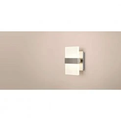 Home Decorators Collection Alberson 5 in. Brushed Nickel 2-Light LED Sconce -Flora Home Decorators Soldes brushed nickel with frosted glass home decorators collection wall sconces 28616 hbur 1f 1000