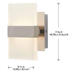 Home Decorators Collection Alberson 5 in. Brushed Nickel 2-Light LED Sconce -Flora Home Decorators Soldes brushed nickel with frosted glass home decorators collection wall sconces 28616 hbur c3 1000