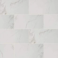 Home Decorators Collection Carrara 12 in. x 24 in. Polished Porcelain Stone Look Floor and Wall Tile (16 sq. ft./Case)