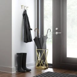 Home Decorators Collection 10.4 in. L Champagne Bronze and Clear Acrylic Key Rail -Flora Home Decorators Soldes champagne bronze home decorators collection hooks r43281h 720 u a0 1000