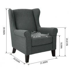 Home Decorators Collection Larkyn Charcoal Upholstered Accent Chair 17 Home Decorators Collection Larkyn Charcoal Upholstered Accent Chair -Flora Home Decorators Soldes charcoal home decorators collection accent chairs 170 1f 1000