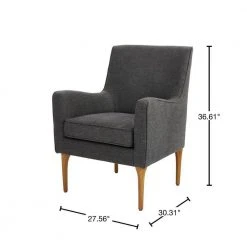 Home Decorators Collection Greenlee Charcoal Upholstered Accent Chair -Flora Home Decorators Soldes charcoal home decorators collection accent chairs 172 40 1000