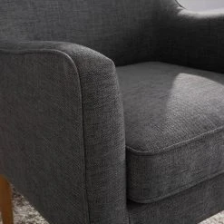 Home Decorators Collection Greenlee Charcoal Upholstered Accent Chair -Flora Home Decorators Soldes charcoal home decorators collection accent chairs 172 a0 1000